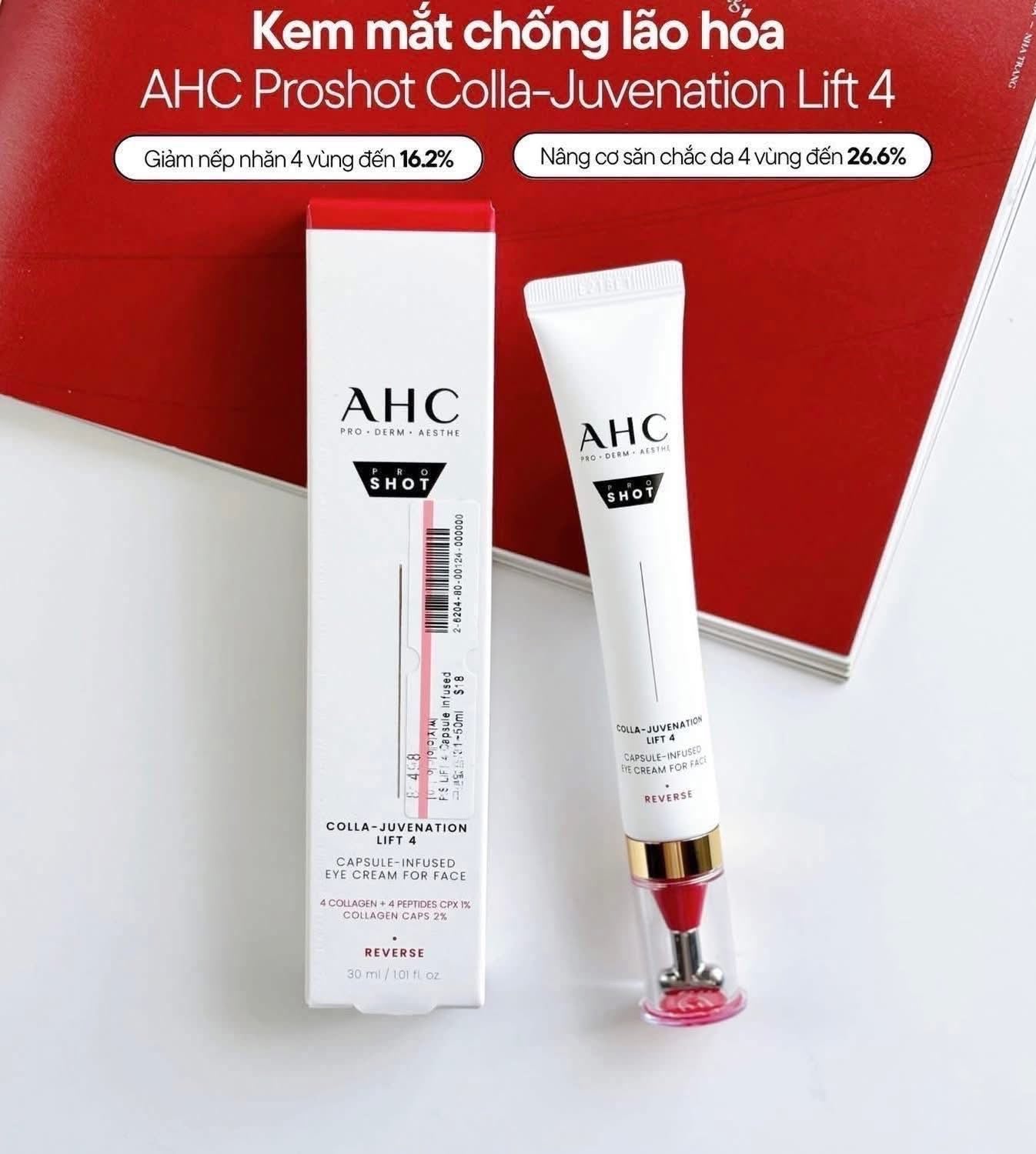 Kem mắt AHC Pro-shot Colla-Juvenation Lift 4 30ml