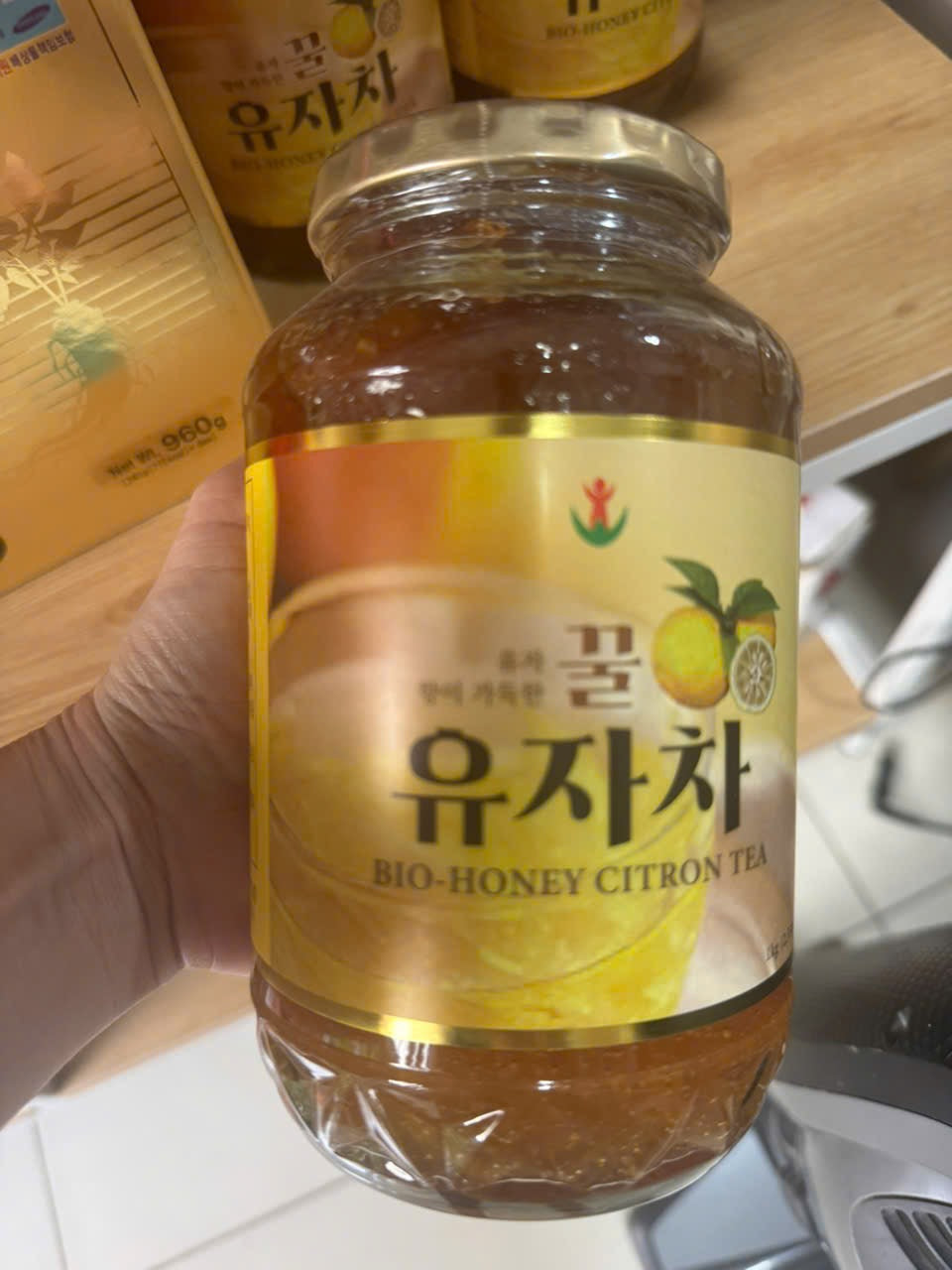 Mật ong chanh đào Hàn Quốc hũ 1kg