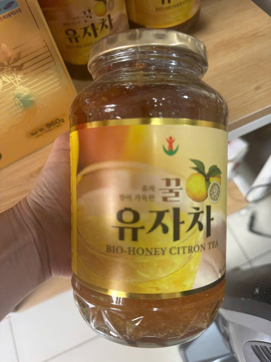Mật ong chanh đào Hàn Quốc hũ 1kg