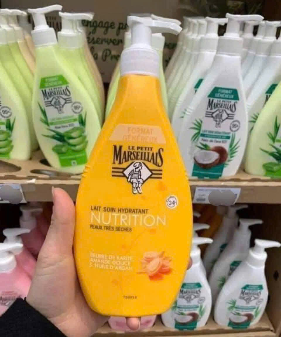 Dưỡng thể MARSEILLIAS Pháp 400ml