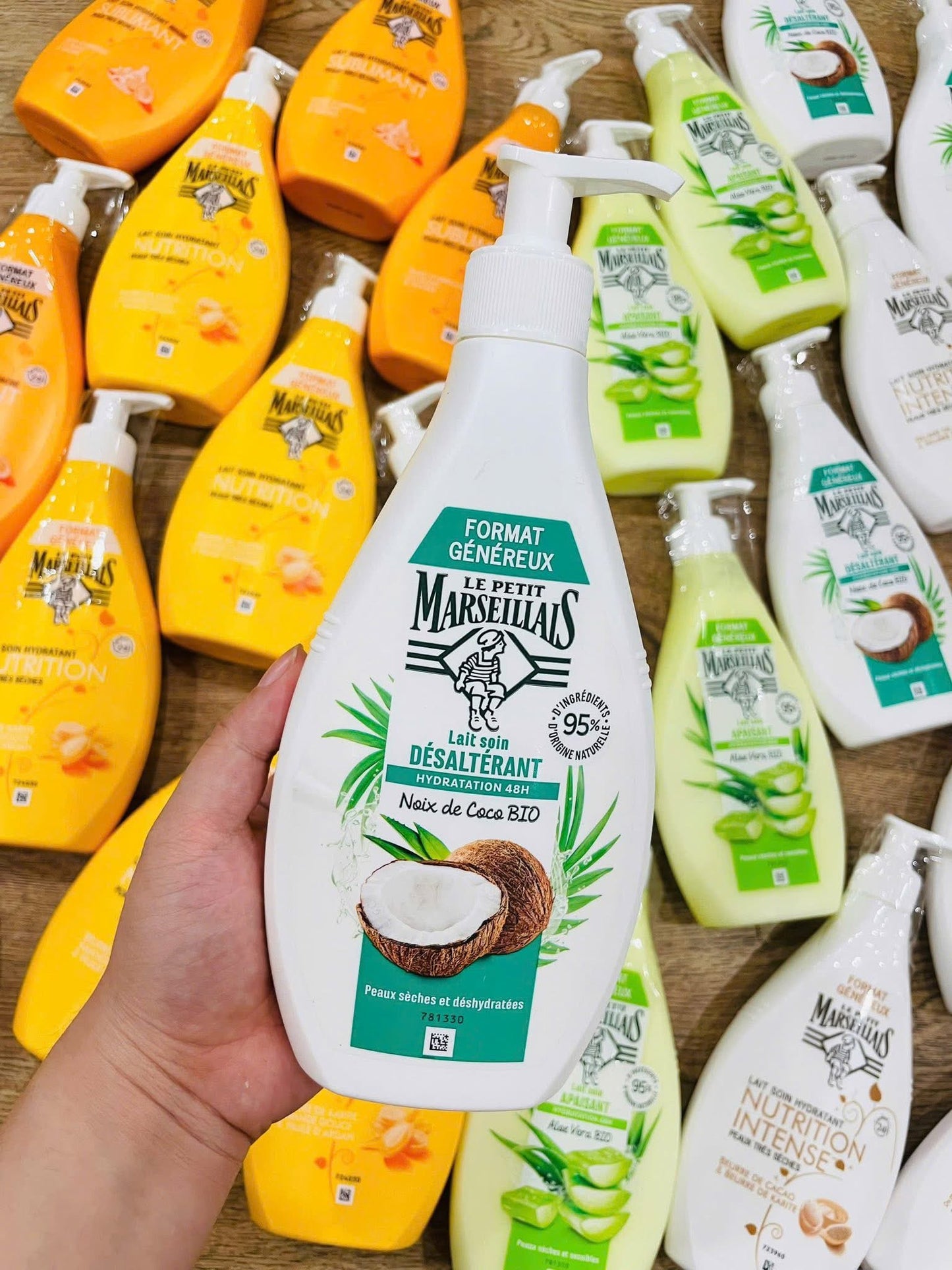 Dưỡng thể MARSEILLIAS Pháp 400ml