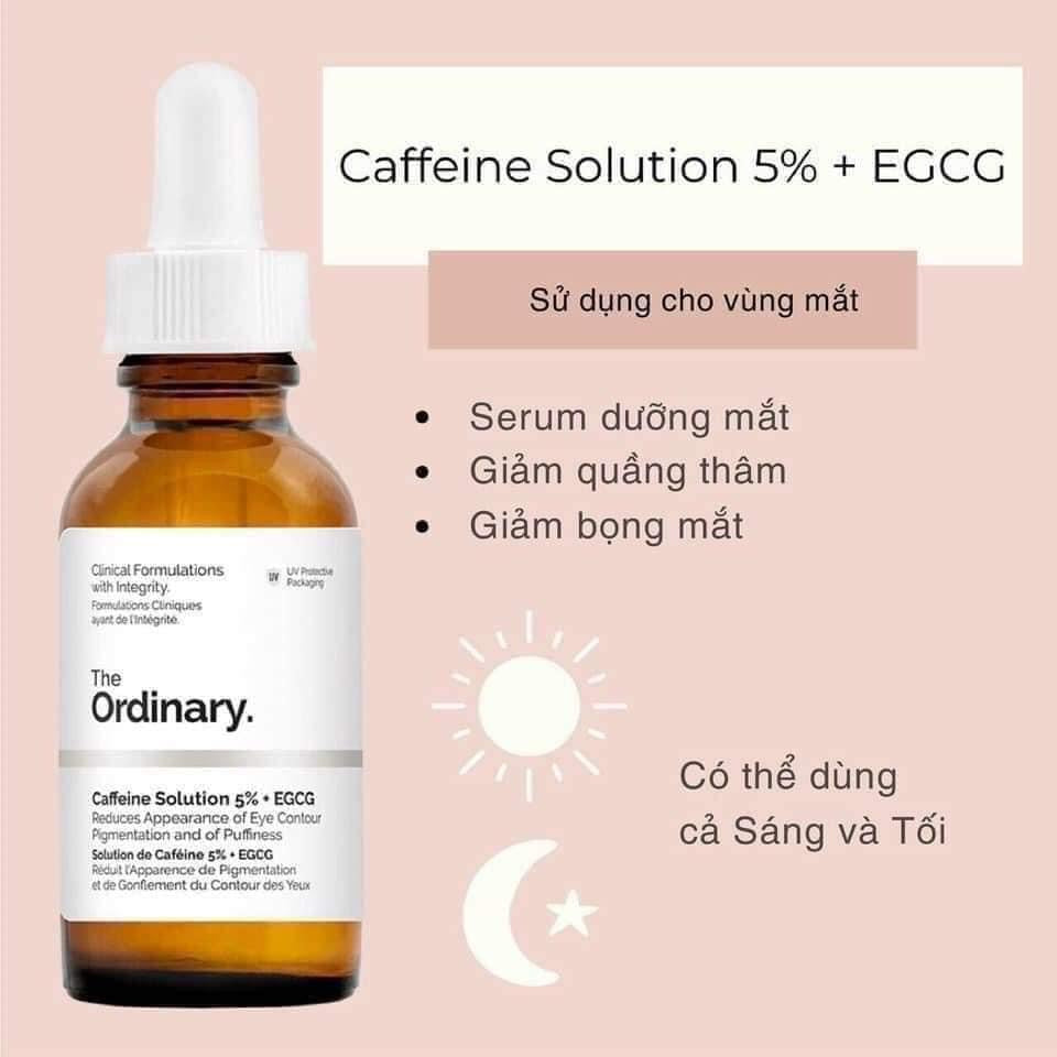 Serum Dưỡng Mắt THE ORDINARY Caffeine Solution 5% + EGCG 30ml