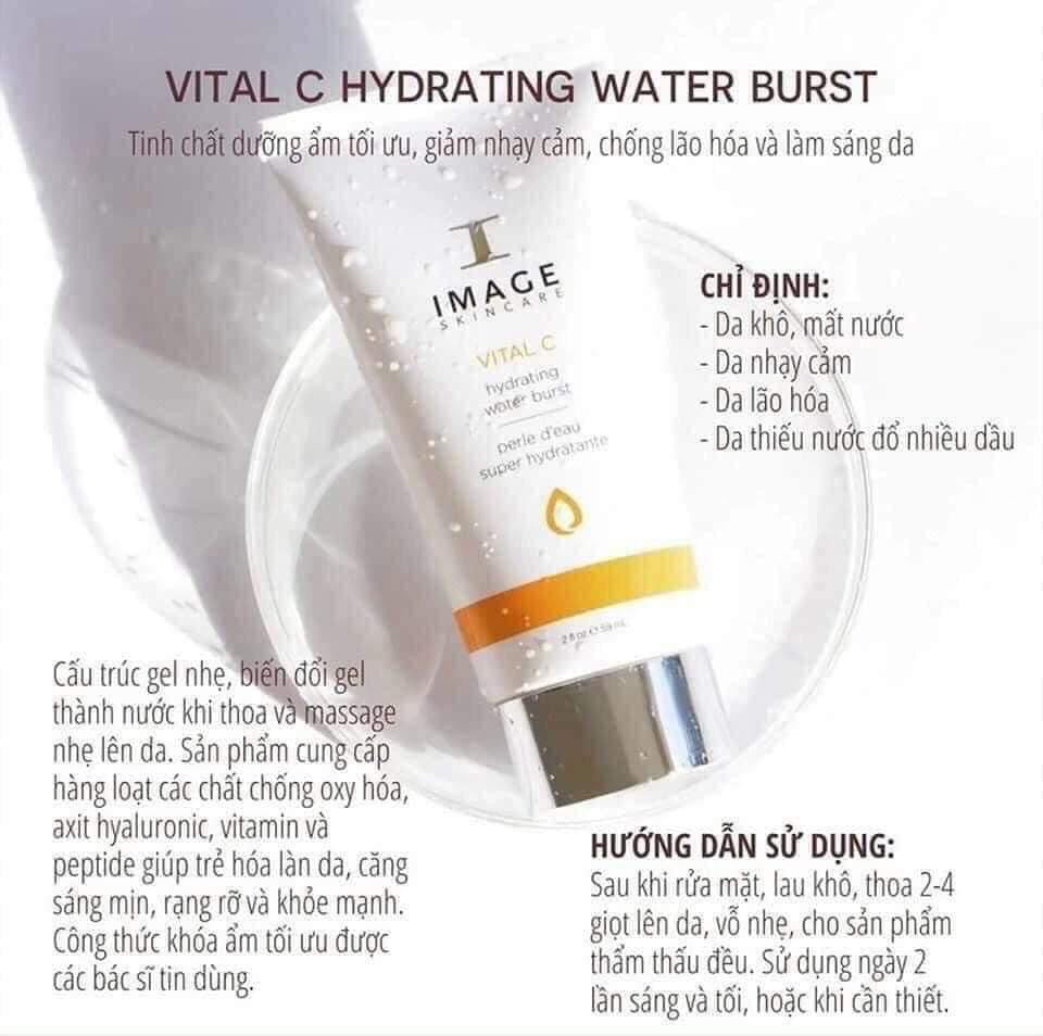 Kem dưỡng IMAGE Vital C Hydrating Water Burst 59ml