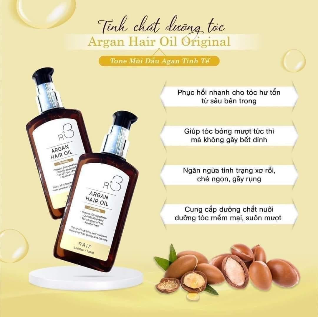 Tinh Dầu Argan Dưỡng Tóc R3 Argan Hair Oil 100ml