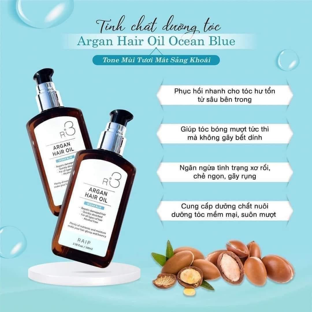 Tinh Dầu Argan Dưỡng Tóc R3 Argan Hair Oil 100ml