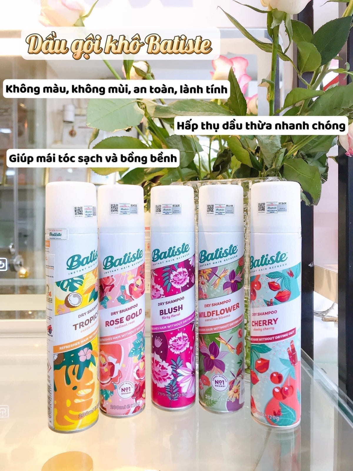 Dầu gội khô BATISTE 200ml