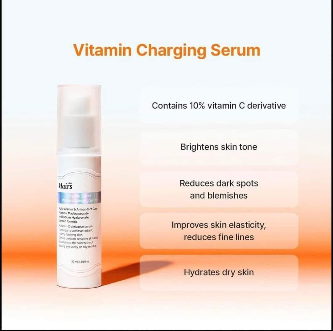 Tinh chất dưỡng trắng da DEAR, KLAIRS Vitamin Charging Serum 30ml
