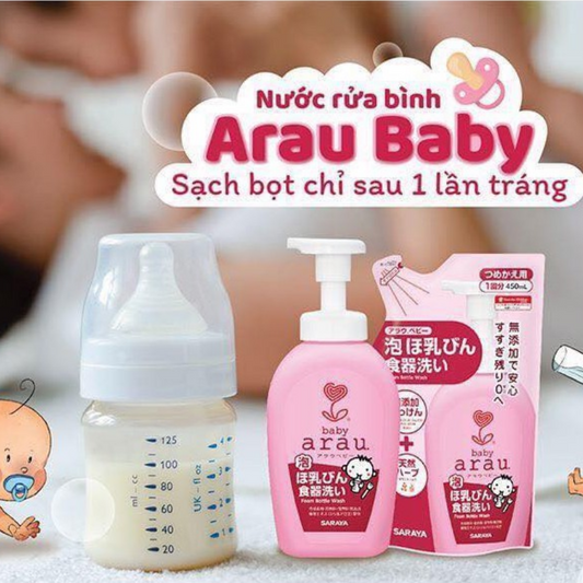 Dung dịch vệ sinh bình sữa ARAU BABY Nhật Bản