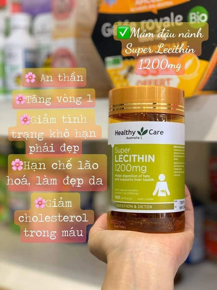 Viên uống tinh chất mầm đậu nành 1200mg HEALTHY CARE hũ 100 viên