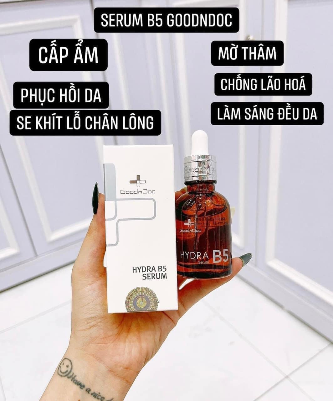 Tinh chất cấp ẩm phục hồi GOODNDOC Hydra B5 Serum 30ml