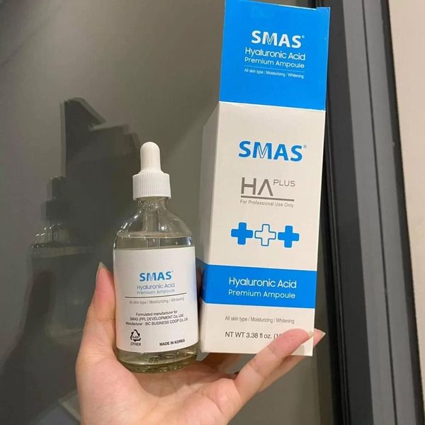 Serum SMAS HA Plus Dưỡng Ẩm - Phục Hồi Da - Làm Trắng Da 100ml