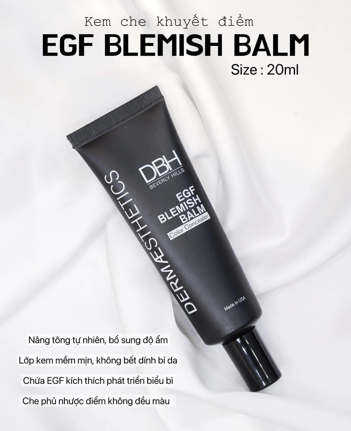 Kem che khuyết điểm DBH EGF Blemish Balm 20ml