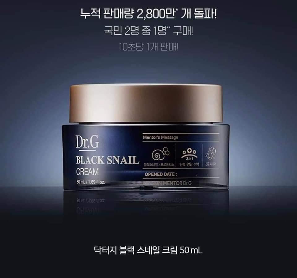 Kem dưỡng ốc sên DR.G Black Snail Cream 50ml