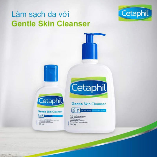 Sửa rửa mặt lành tính CETAPHIL cho da khô - da thường