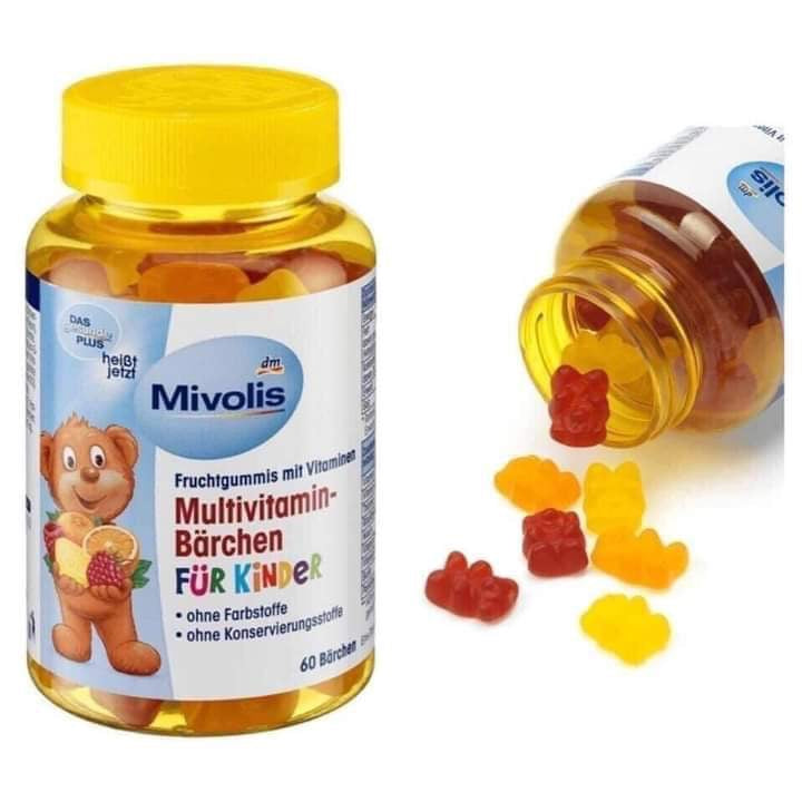 Kẹo dẻo Vitamin gấu MIVOLIS Đức (60 viên)
