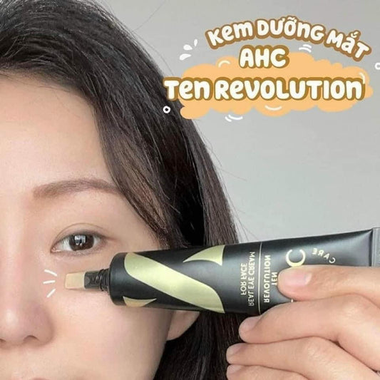 Kem mắt AHC màu đen phiên bản X - Ten Revolution Real Eye Cream For Face 30ml
