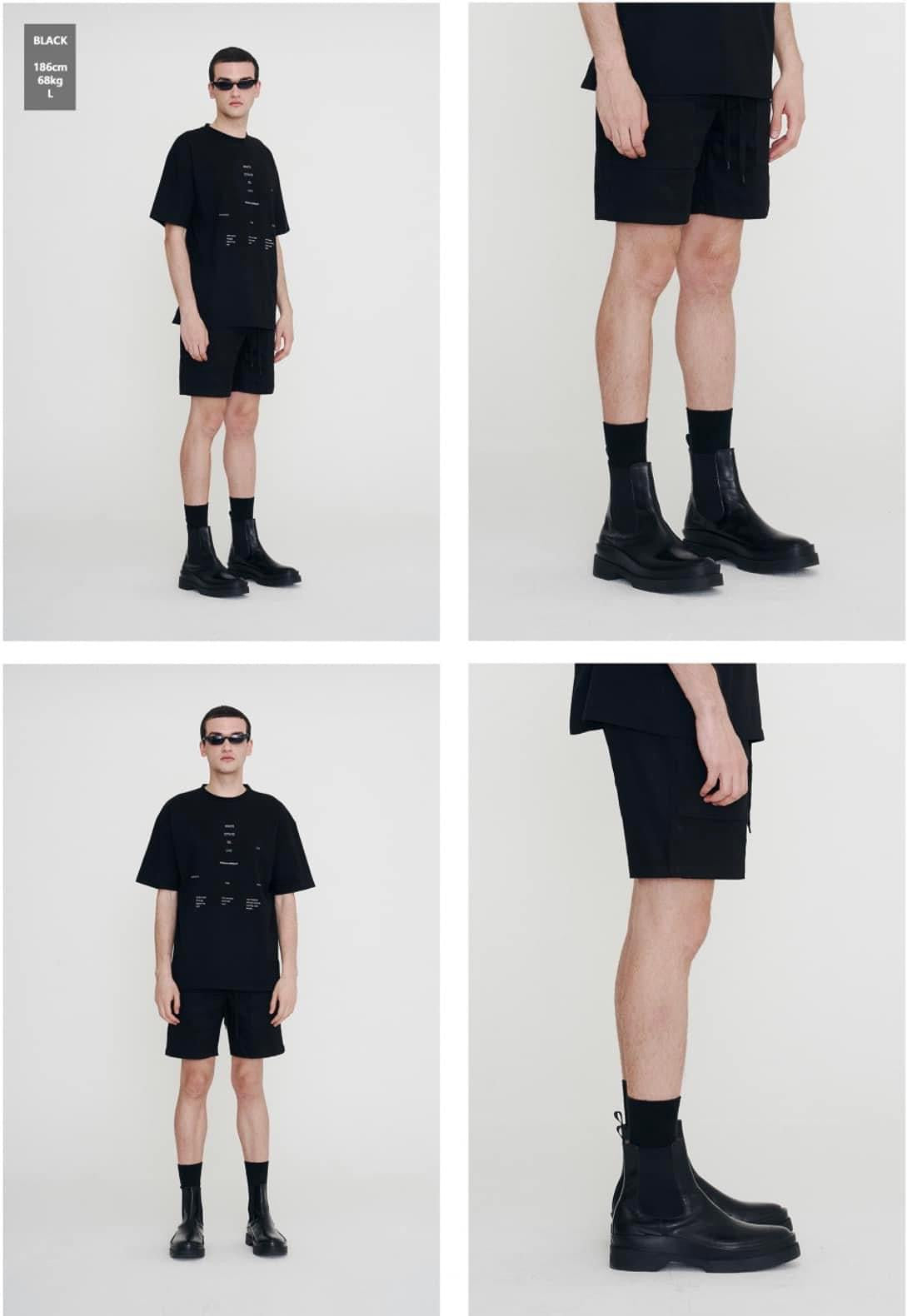Quần short unisex MINIMAL Pocket Banding H-Pants Hàn Quốc