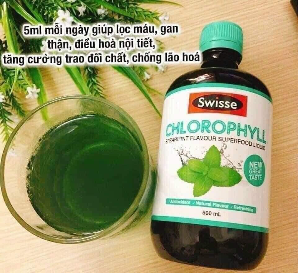 Diệp lục CHLOROPHYL của Swisse Úc 500ml