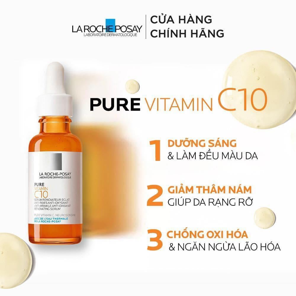 Set serum phục hồi B5 LAROCHE-POSAY 30ml + Pure Vitamin C10 10ml