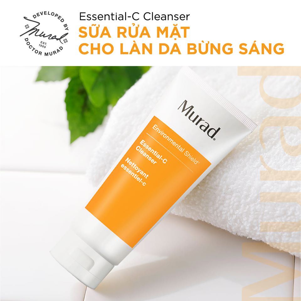Sữa rửa mặt sáng khỏe và phục hồi độ ẩm MURAD ESSENTIAL-C CLEANSER