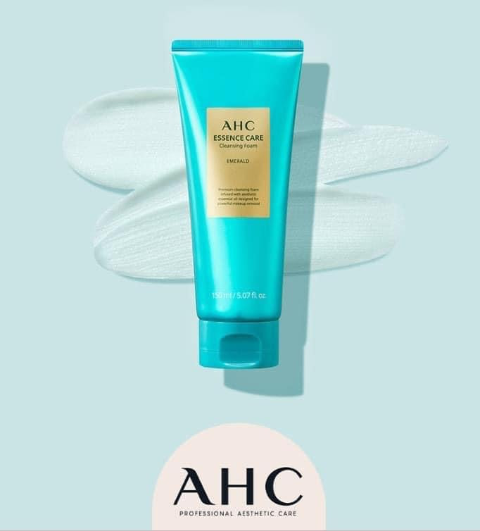 Sữa rửa mặt AHC Essence Care Cleansing Foam Emerald 150ml
