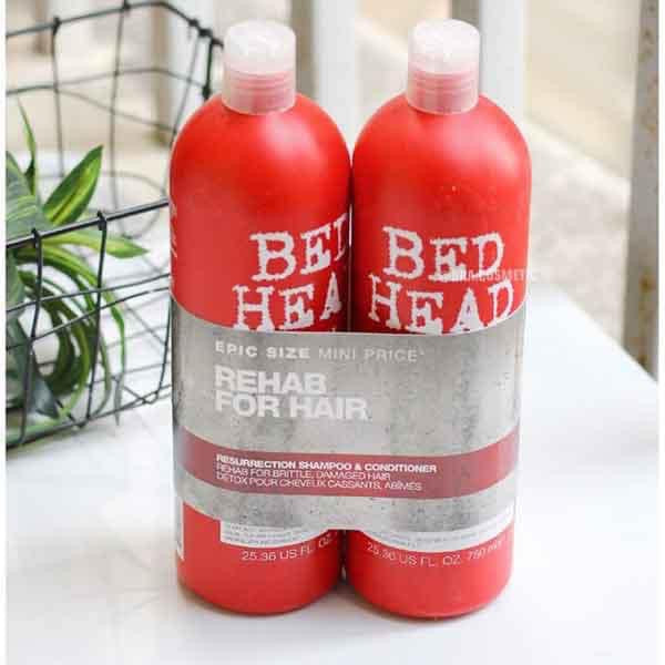 Cặp gội xả TIGI đỏ Bed Head tái sinh