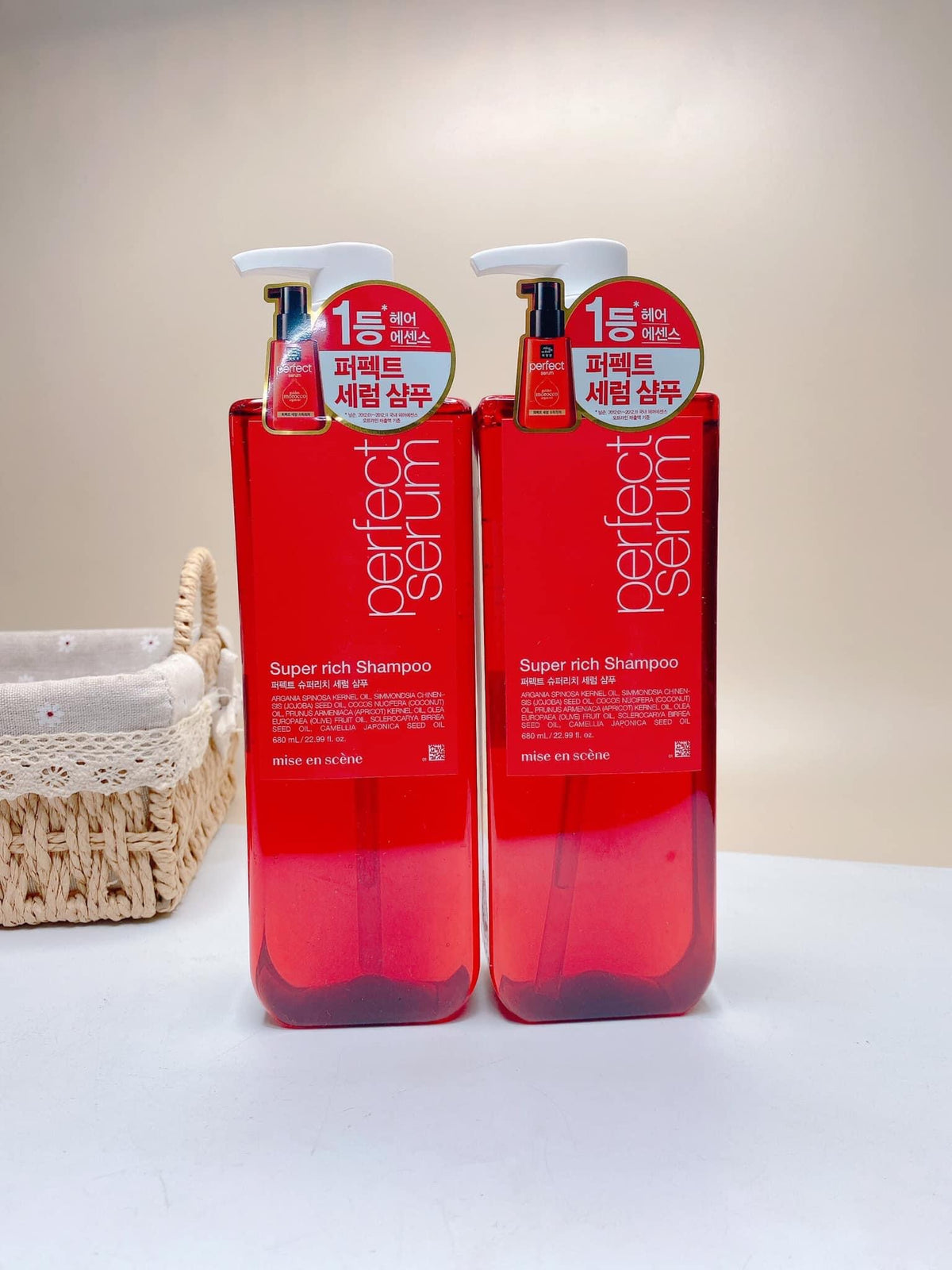 Cặp gội xả MISE Perfect Serum (680ml x 2)