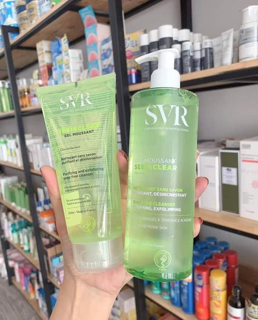 Sữa Rửa Mặt Dạng Gel Không Chứa Xà Phòng Dành Cho Da Dầu SVR Sebiaclear Gel Moussant