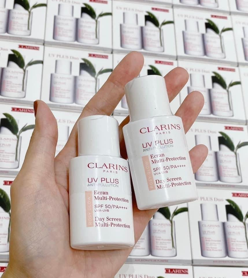 Kem chống nắng phổ rộng CLARINS UV Plus Anti Pollution SPF50/PA++++ bản Rosy (Mẫu cũ)