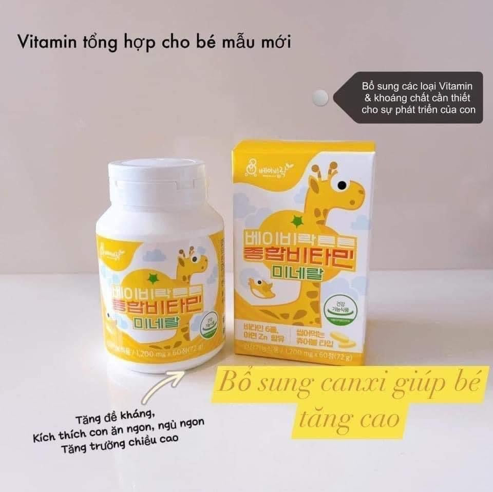 Kẹo Canxi Tăng Chiều Cao Cho Bé Nội Địa Hàn Premium Kids Multivitamin Mineral