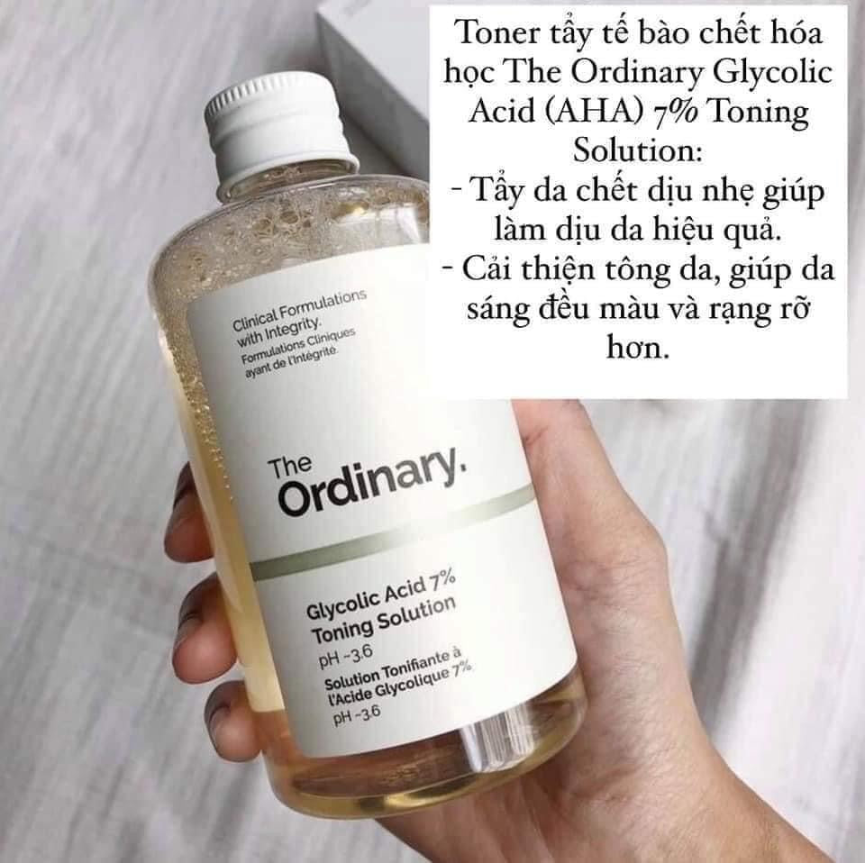Nước hoa hồng THE ORDINARY Glycolic Acid 7% Toning Solution pH~3.6 100ml