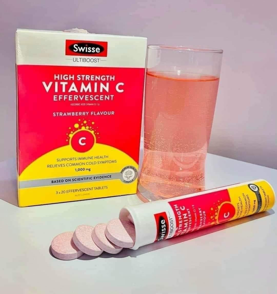 Viên sủi SWISSE High Strength Vitamin C 1000mg