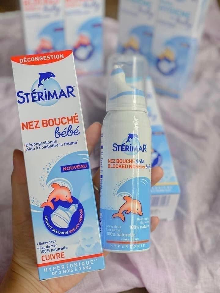 Xịt muối biển Cá heo STERIMA nội địa Pháp