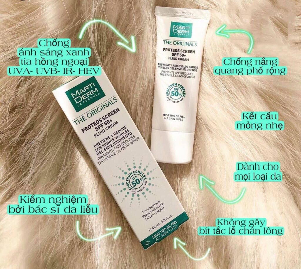 Kem chống nắng MARTIDERM Proteos Screen SPF50+ Fluid Cream
