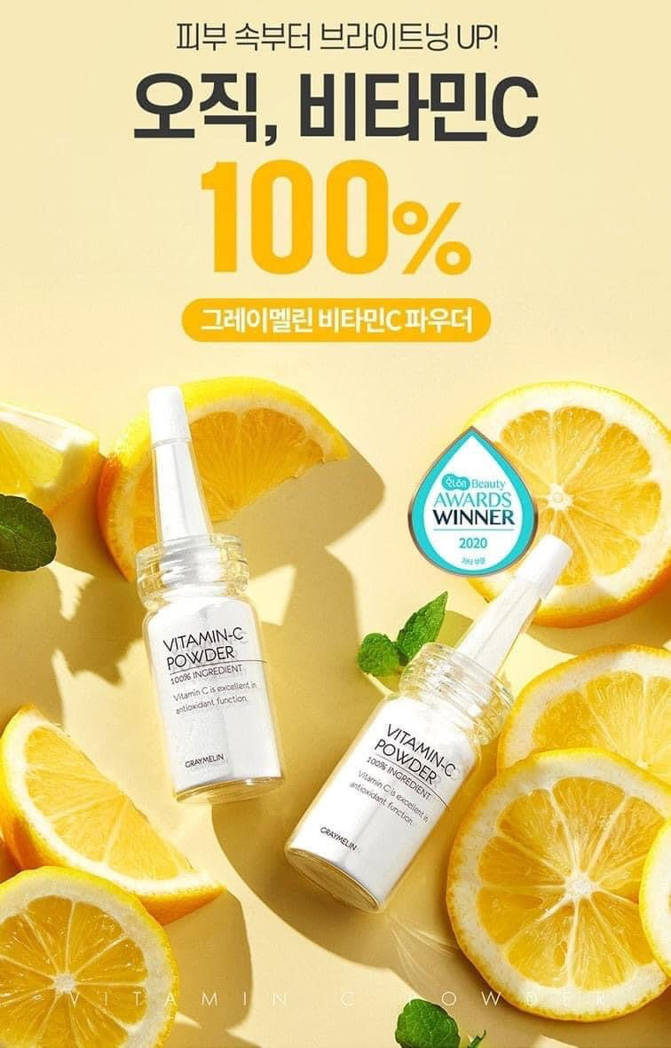 Bột Vitamin C nguyên chất 100% GRAYMELIN 12g