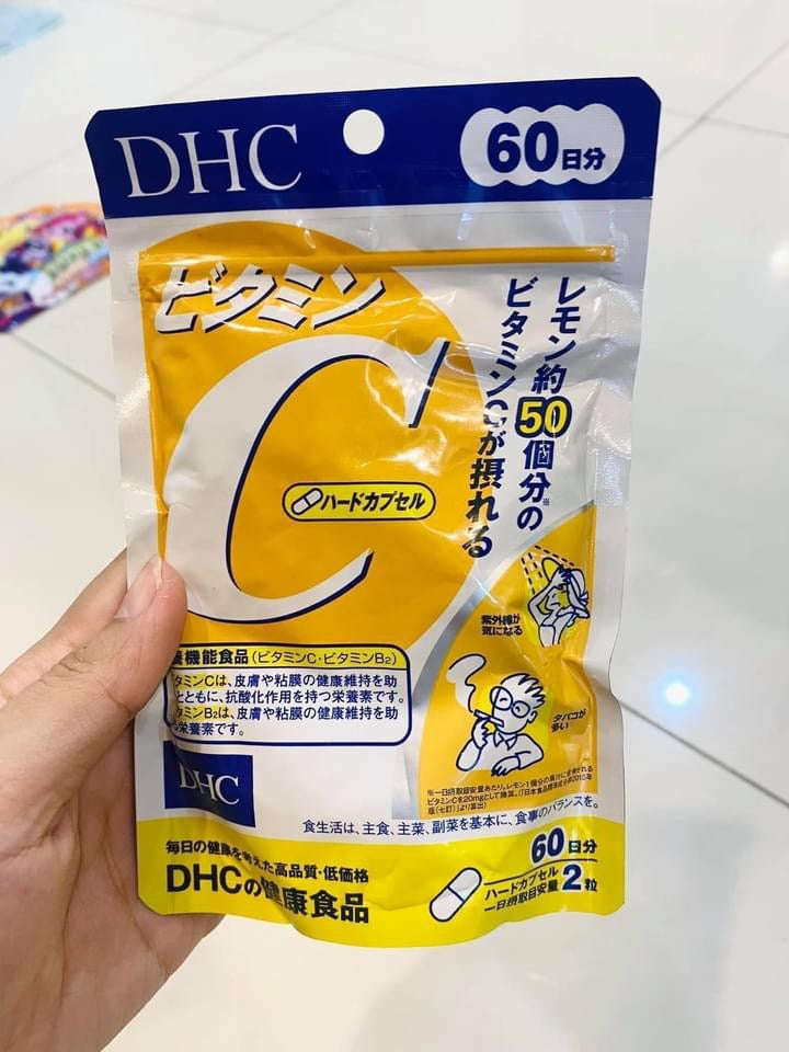 Viên uống bổ sung Vitamin C DHC gói 60 viên
