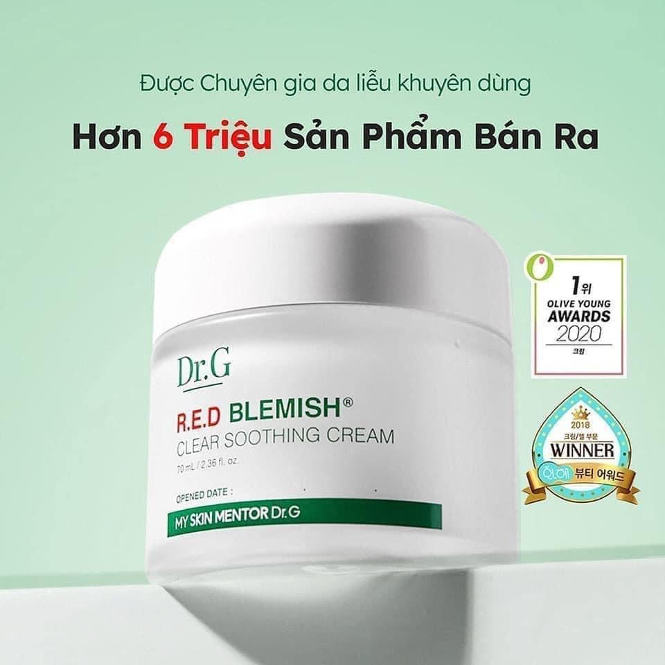 Kem dưỡng ẩm phục hồi, giảm đỏ DR.G RED BLEMISH CLEAR SOOTHING CREAM