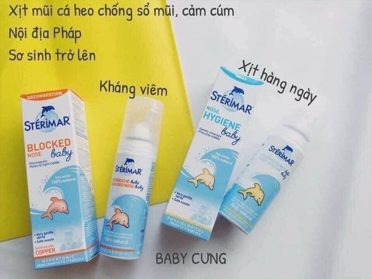 Xịt muối biển Cá heo STERIMA nội địa Pháp