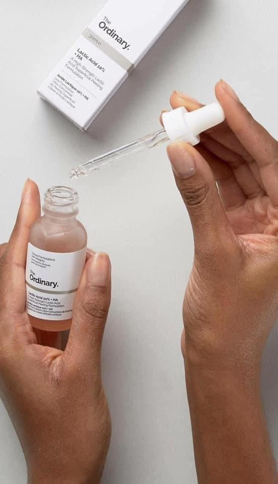 Tẩy tế bào chết hoá học (AHA) THE ORDINARY Latic Acid 10% + HA 30ml