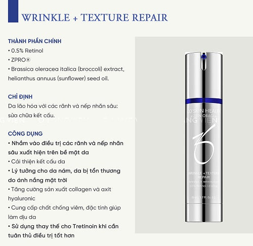 Kem đặc trị nếp nhăn ZO SKIN HEALTH Wrinkle + Texture Repair (Retinol 0.5%)