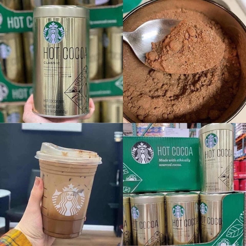 Bột cacao STARBUCKS Hot Cocoa 850g