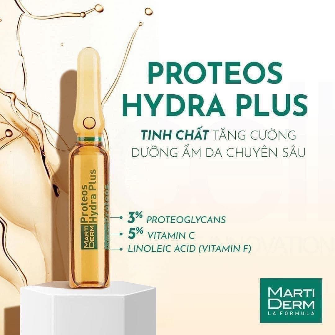 Tinh chất dưỡng ẩm chuyên sâu MARTIDERM Proteos Hydra Plus (hộp 30 ống 2ml)