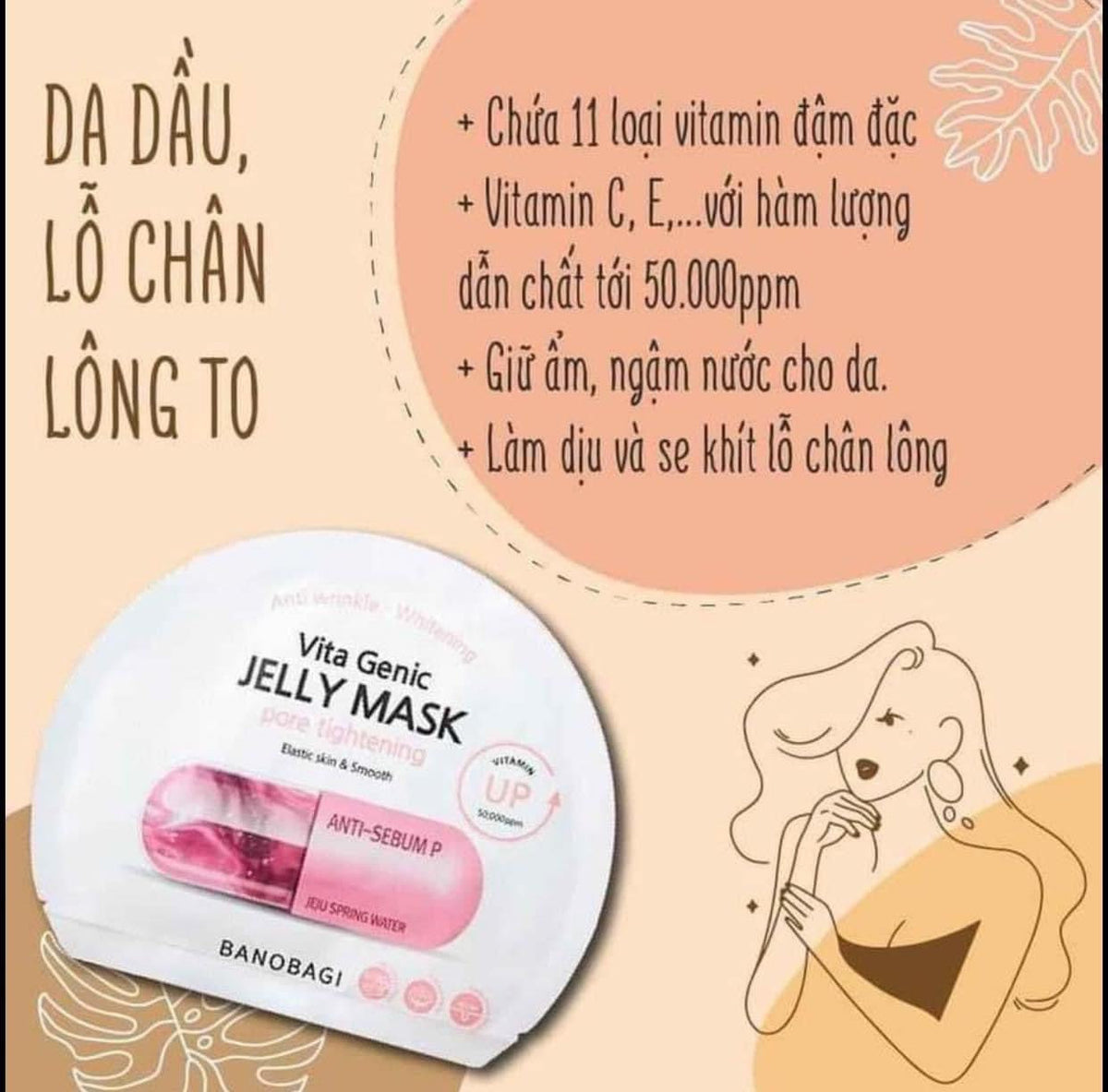 Mặt nạ viên thuốc BANOBAGI (được mix màu)
