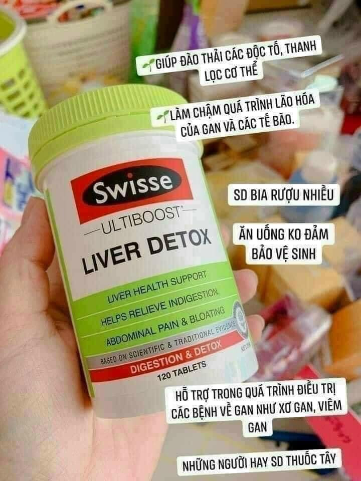 Viên uống thải độc gan SWISSE Liver Detox Úc
