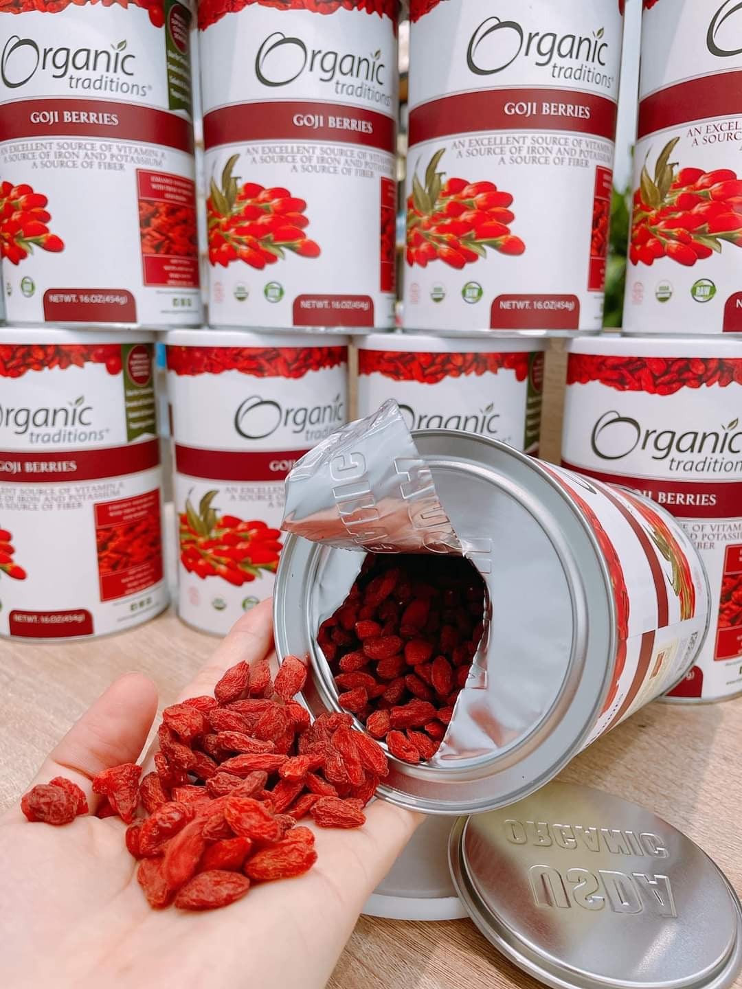 Hạt kỷ tử ORGANIC Mỹ hộp 454 gram