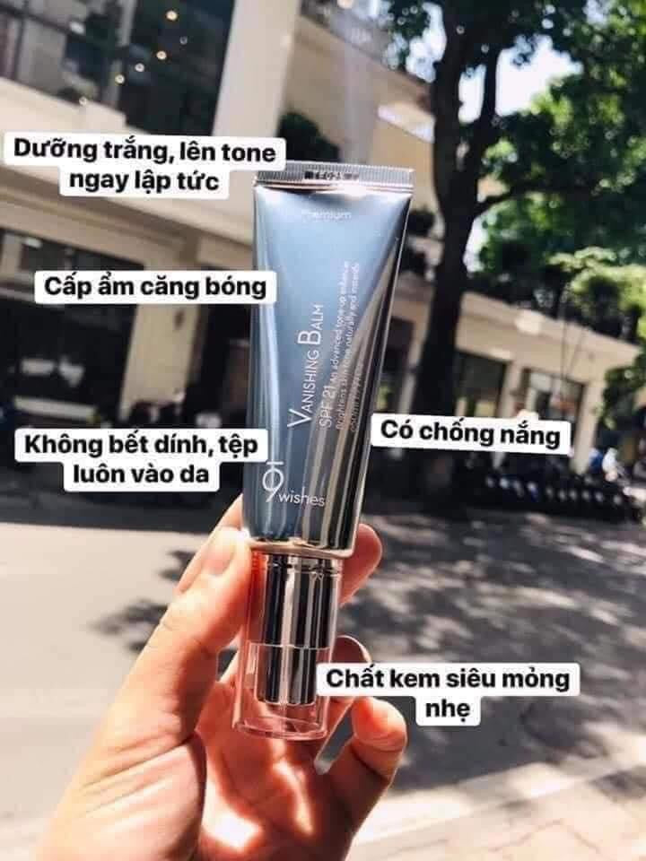 Kem dưỡng nâng tone da 9WISHES Vanishing Balm Premium SPF21 50ml