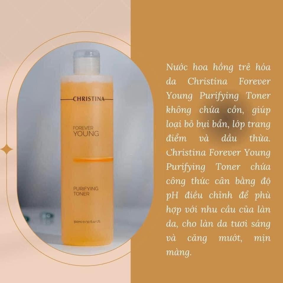 Nước cân bằng da làm sạch dịu nhẹ CHRISTINA FOREVER YOUNG Purifying Toner 300ml