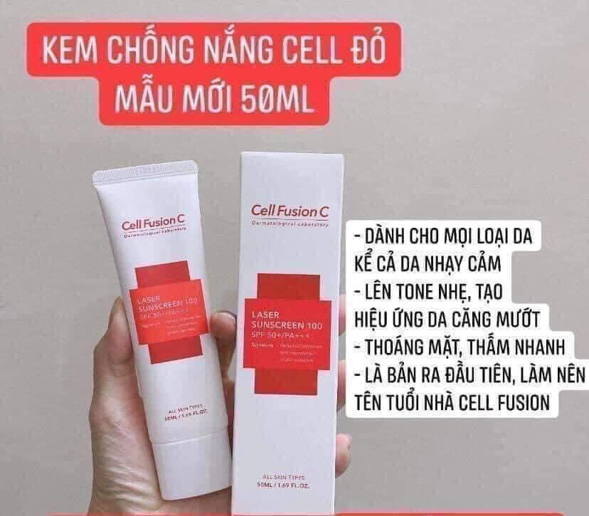 Kem chống nắng CELL FUSION C Laser Sunscreen 100 SPF 50+/PA+++  50ml