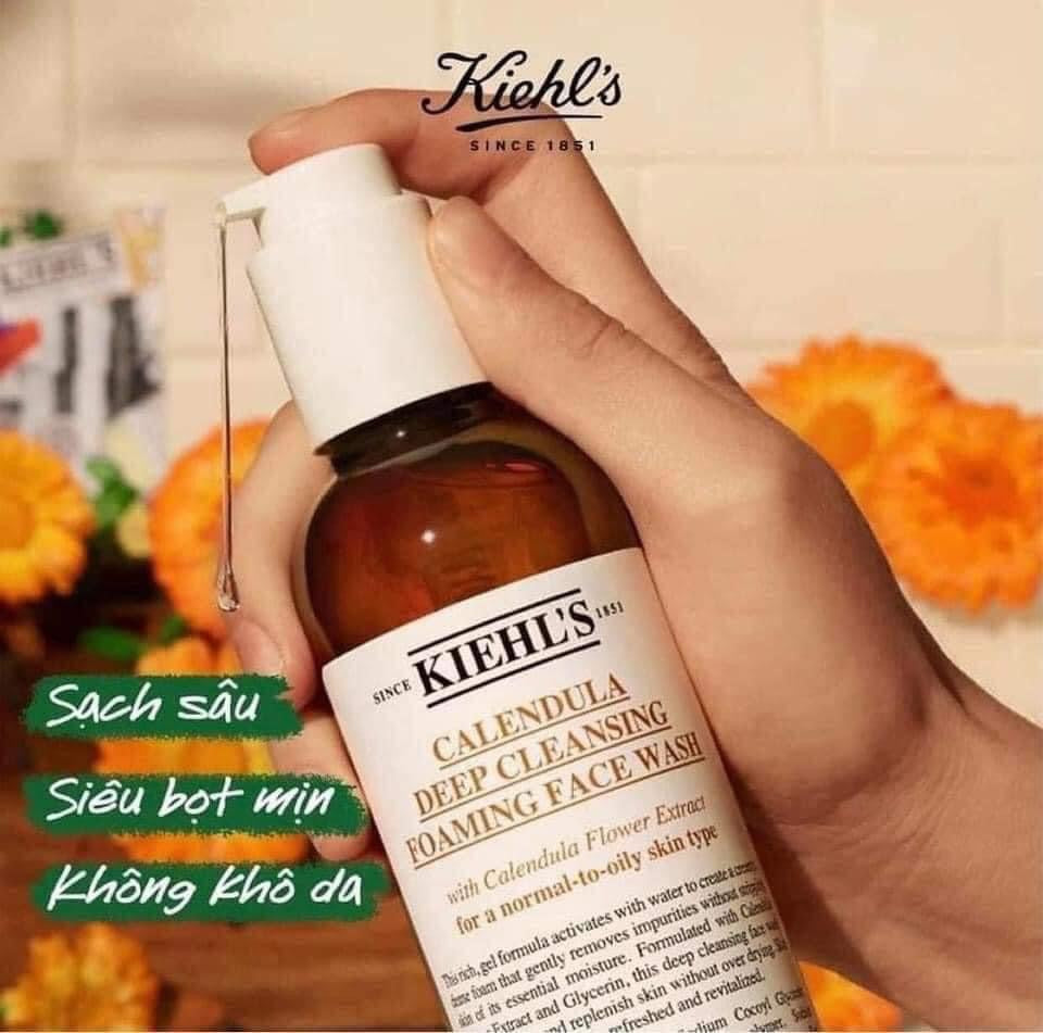 Sữa rửa mặt hoa cúc KIEHL'S Calendula Deep Cleansing Foaming Face Wash – Tủ Nhà Lam