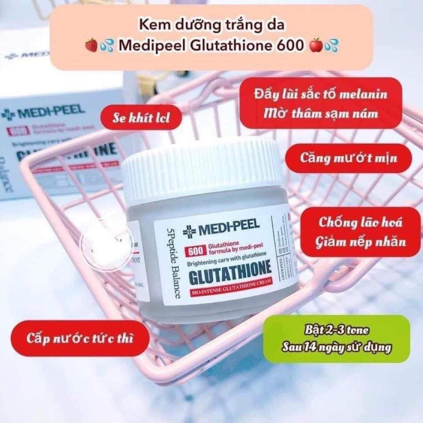 Kem dưỡng trắng da GLUTATHIONE 600 MEDIPEEL 50ml